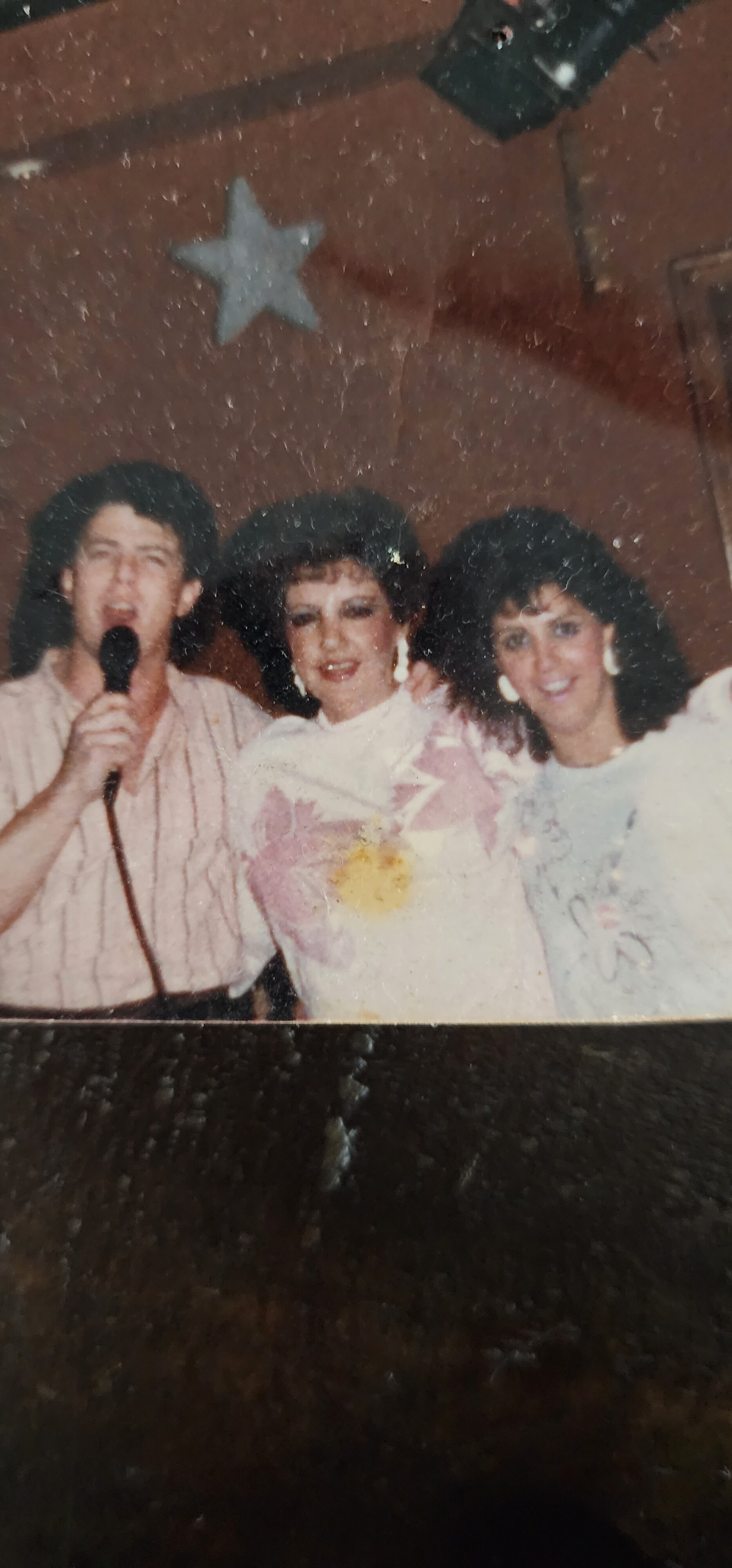 Dan, Roxy and Ursula singing at Villa Classica in the late 80's